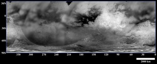 map of Titan's surface